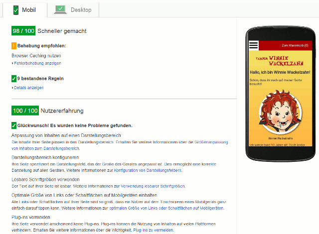 Redesign Pagespeed