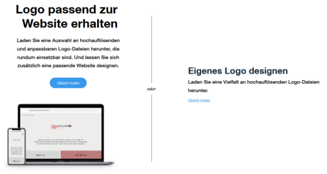 Wix Logo Maker Tarifauswahl